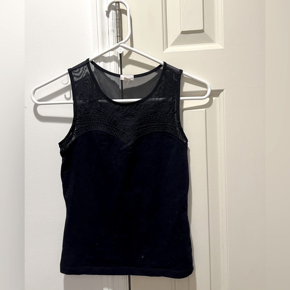Garage Black Lace Tank Top